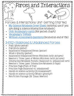 3rd Grade Forces and Interactions NGSS | Thrifty in Third Grade