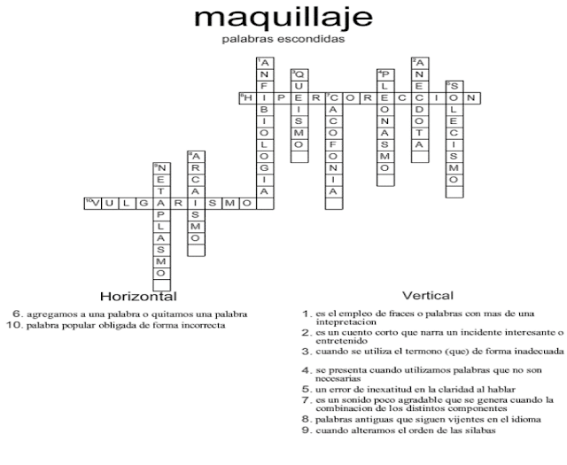 respuesta del crucigrama