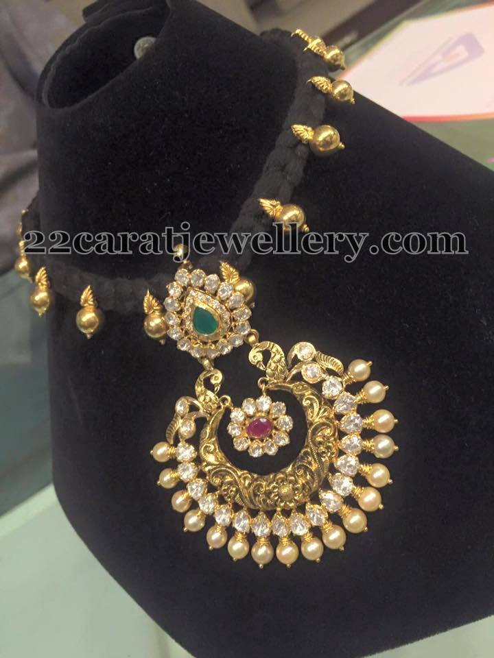 Black Thread Chokers Jewellery Designs