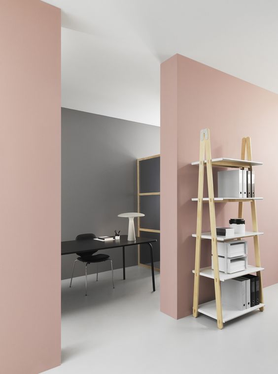Normann Copenhagen bureau, mur rose Normann Copenhagen bureau, mur rose