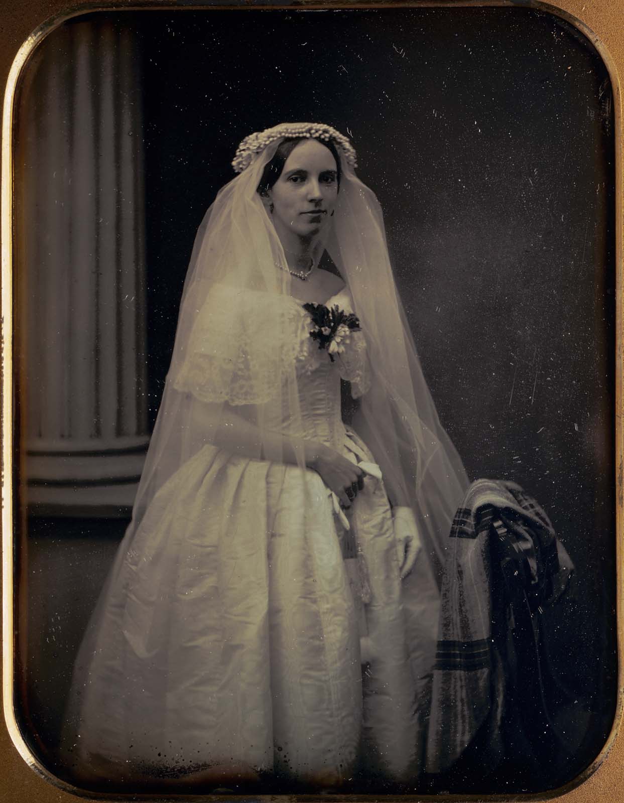 Beauty From Ashes 1850s Wedding Dress Martha Pickman Rogers In Her Wedding Gown