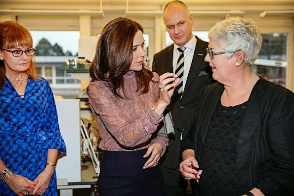 Crown Princess Mary of Denmark attended the opening of Royal headquarters in Glostrup