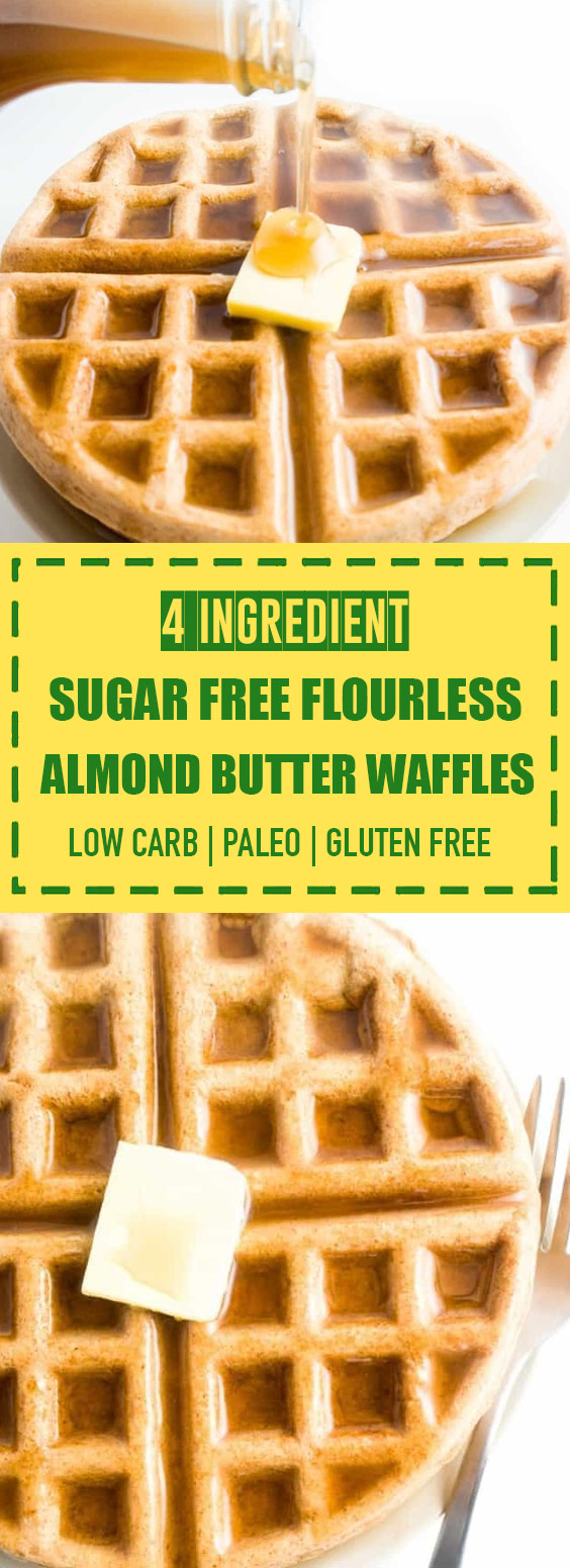 Sugar Free Flourless Almond Butter Waffles Sugar Free Flourless Almond Butter Waffles