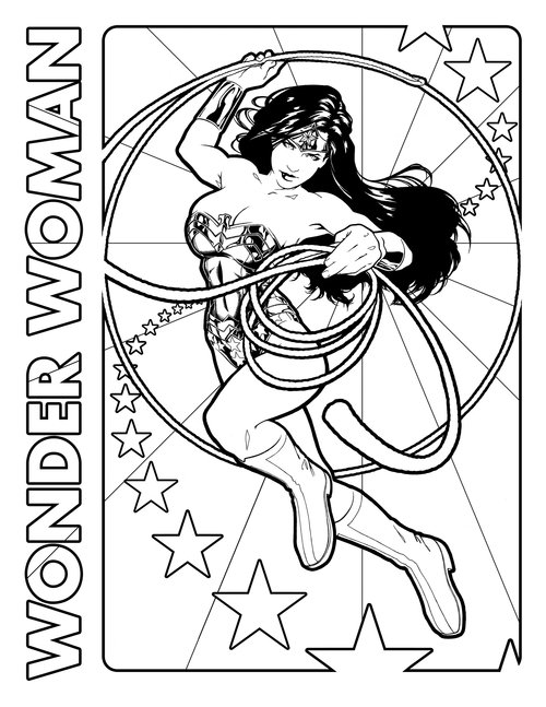 Free Printable Wonder Woman Coloring Pages >> Disney Coloring Pages