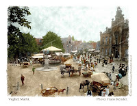 Markt Veghel Ingekleurde foto Veghel