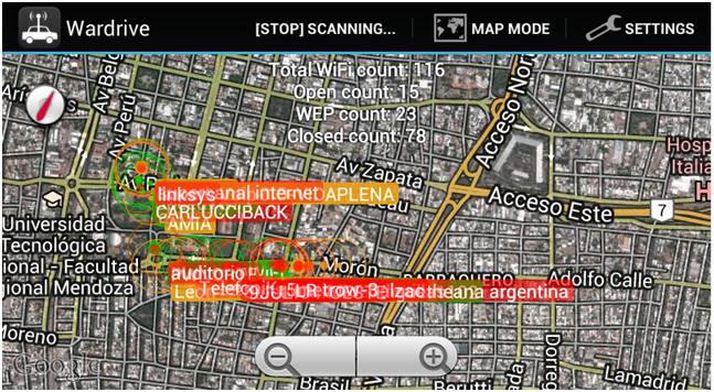 Wardriving con Android 12