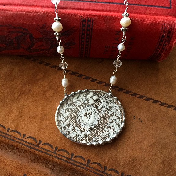 Antique Lace Jewelry by Laura Beth Love, Dishfunctional Designs