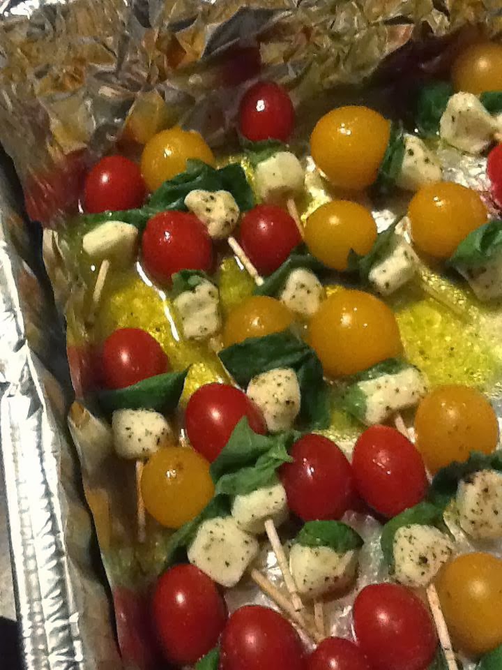 Tomato, Mozzarella and Basil Bites