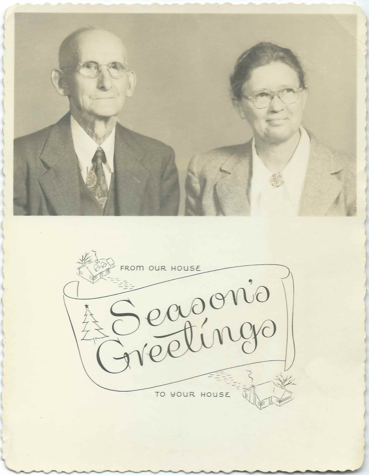 Heirlooms Reunited Greeting Card Photograph of "Uncle Albert & Wife