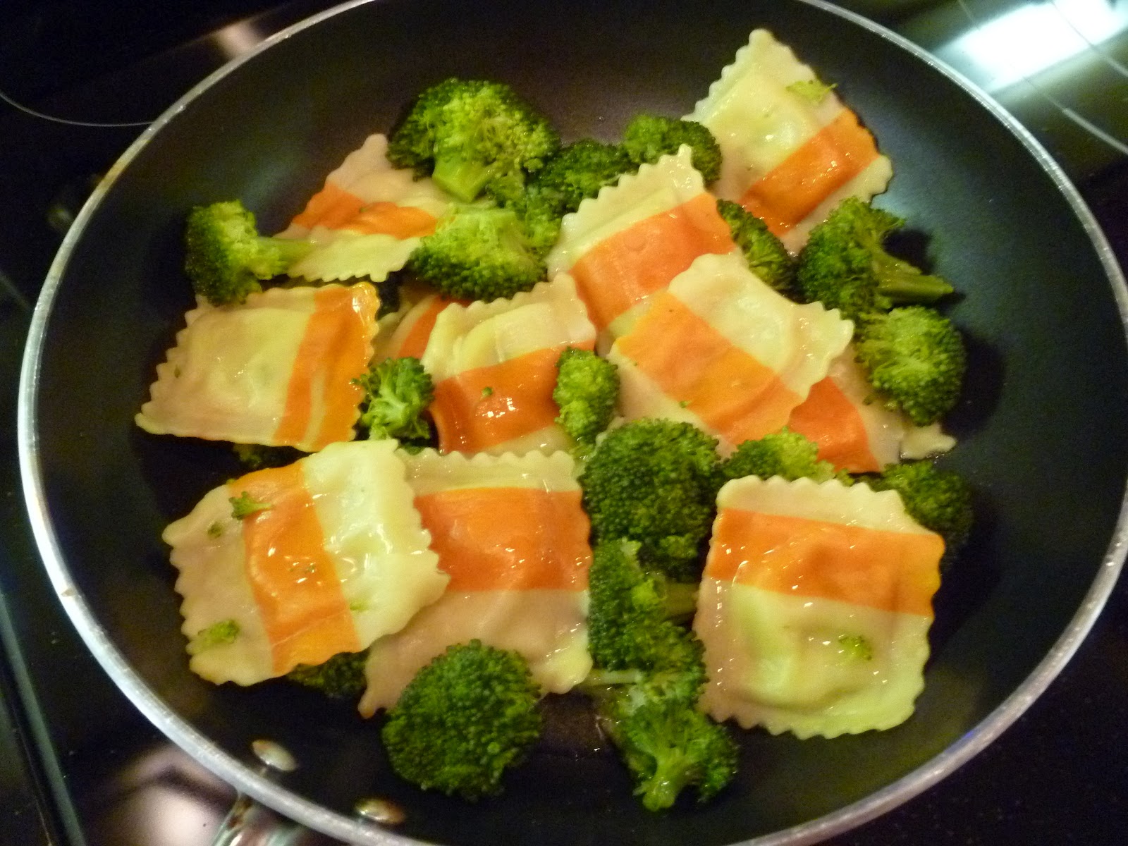 I Like to Bake and Cook Blog Broccoli, Asparagus Ravioli sauteed with