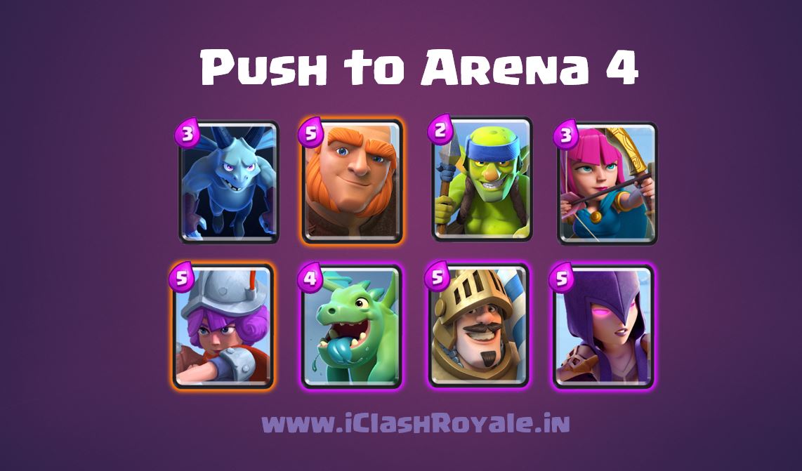 Push to Arena 4 Deck to reach Pekka