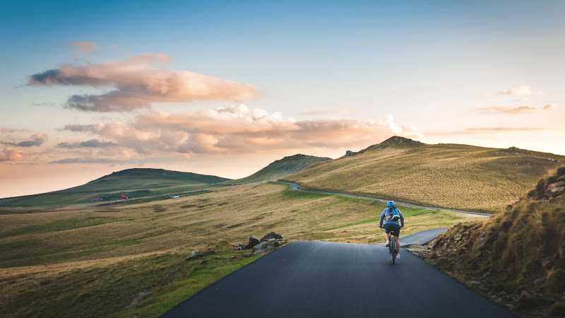 Cycling at Sunset