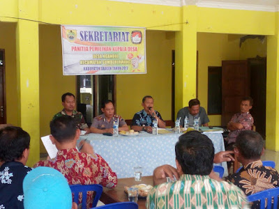 BABINSA DS.NGANDUL HADIRI KEGIATAN MONEV