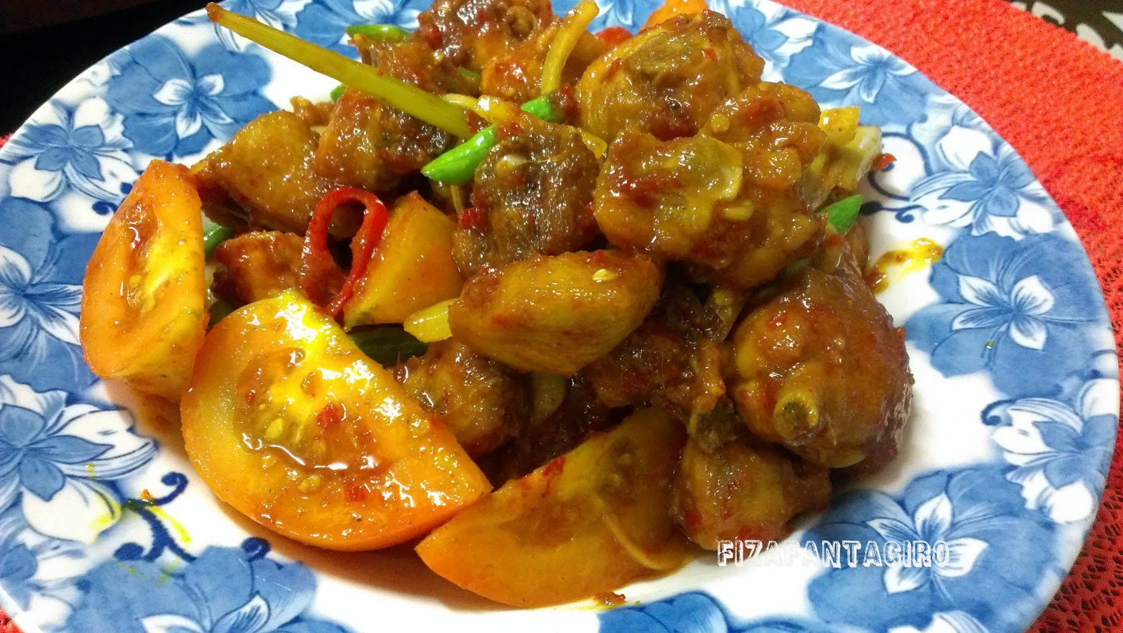 Resepi Mudah dan Simple l Ayam Paprik ala Thai - fizafantagiro
