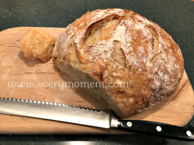 Homemade crusty artesian bread