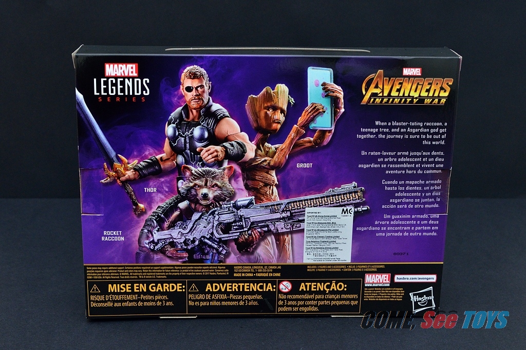 marvel legends thor rocket groot