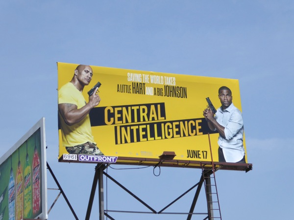 Central Intelligence film billboard Central Intelligence film billboard