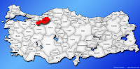 Bolu ilinin Türkiye haritasında gösterimi