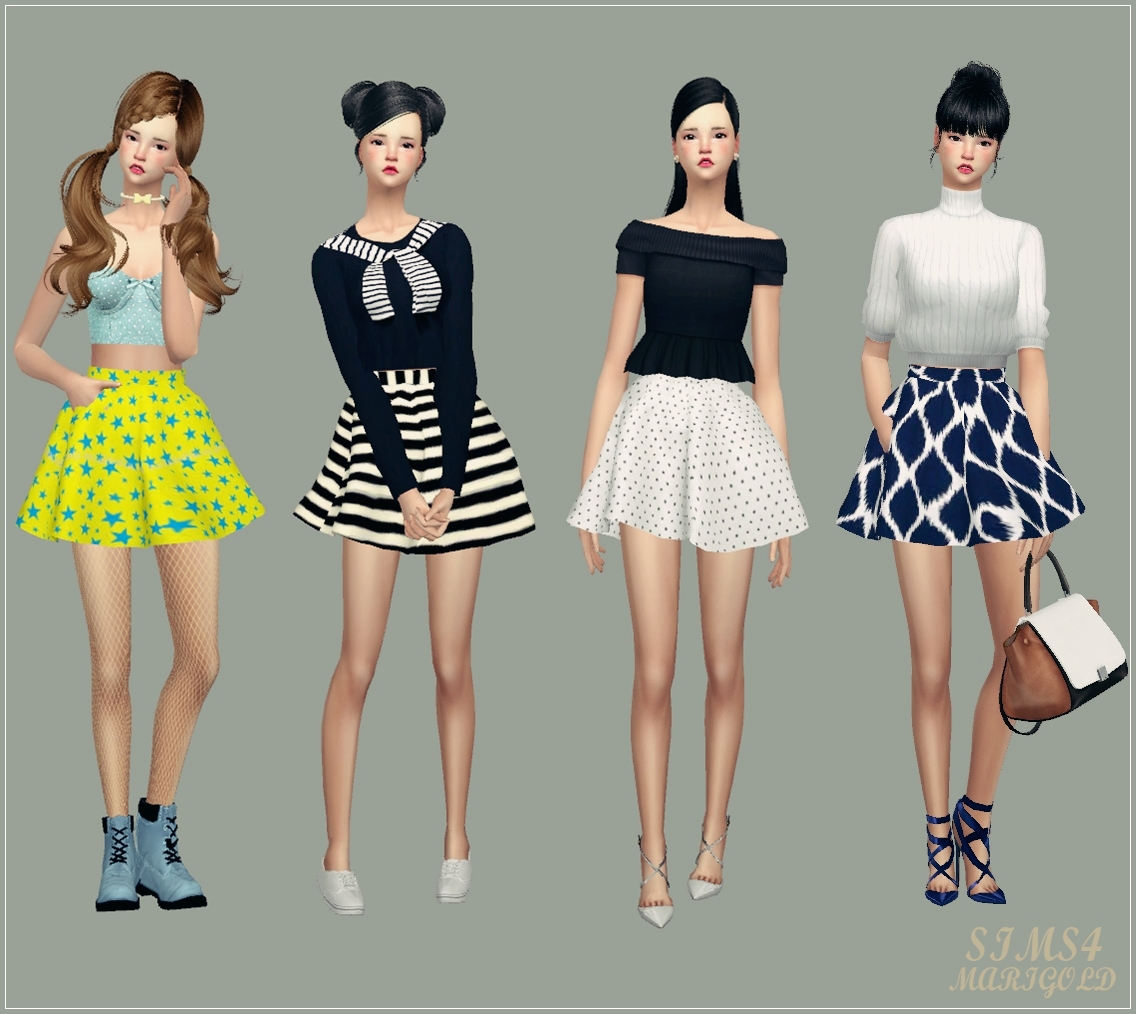 My Sims 4 Blog Skirts By Marigold