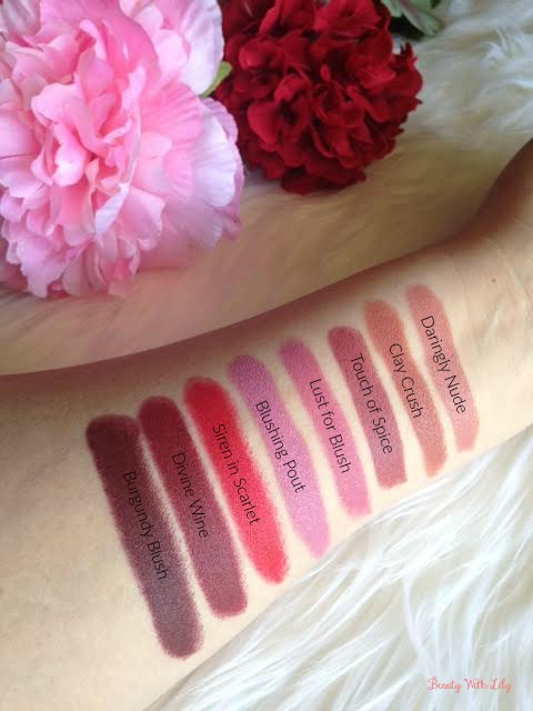 Maybelline Creamy Matte Lipstick Swatches | Beauty With Lily 