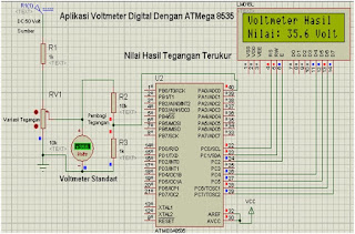ELEKTRONIKA DAN MIKROKONTROLER: Membuat Voltmeter Digital dengan