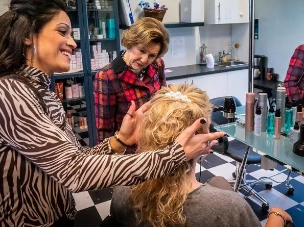 Queen Sonja of Norway visited Bredtveit Women’s Prison and Detention Center in Oslo