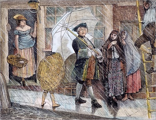 Grand parapluie homme gris - La Fabrique de parapluies François Frères