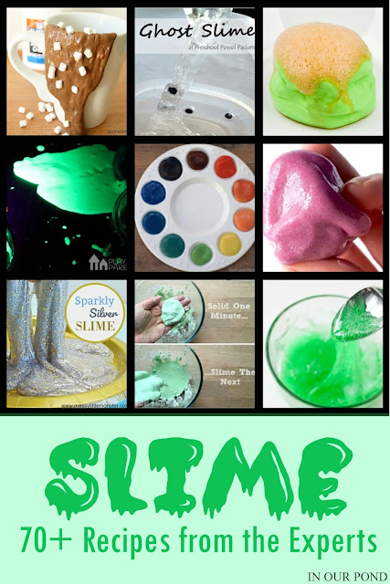 Slimed!  70+ Recipes from the Experts // In Our Pond // kids' crafts // silly putty // elmers glue // disney // slime // gak // recipes // toys // games // summer crafts // DIY toys