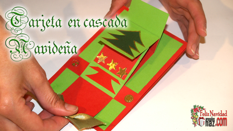 http://hazregalos.blogspot.co.uk/2012/11/tarjeta-navidena-en-cascada.html