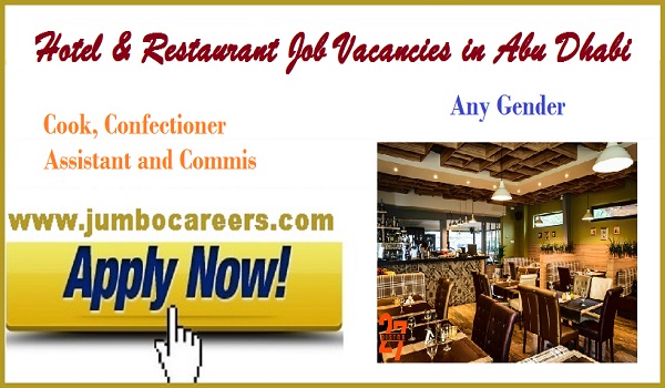 Latest Hotel Restaurant Job Vacancies In Abu Dhabi
