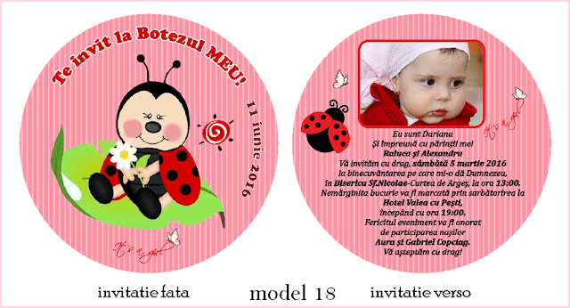 invitatii botez rotunde