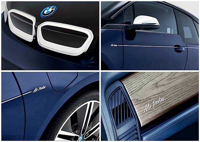 BMW i3 MR PORTER: Limitierte Blue Design Editon BMW i3 MR PORTER: Limitierte Blue Design Editon