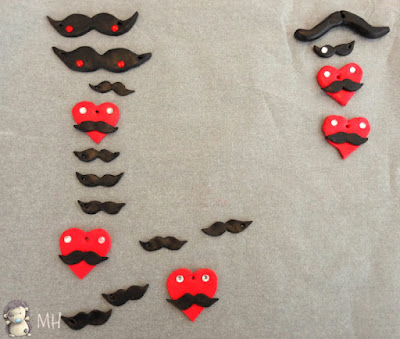 Colgantes moustache