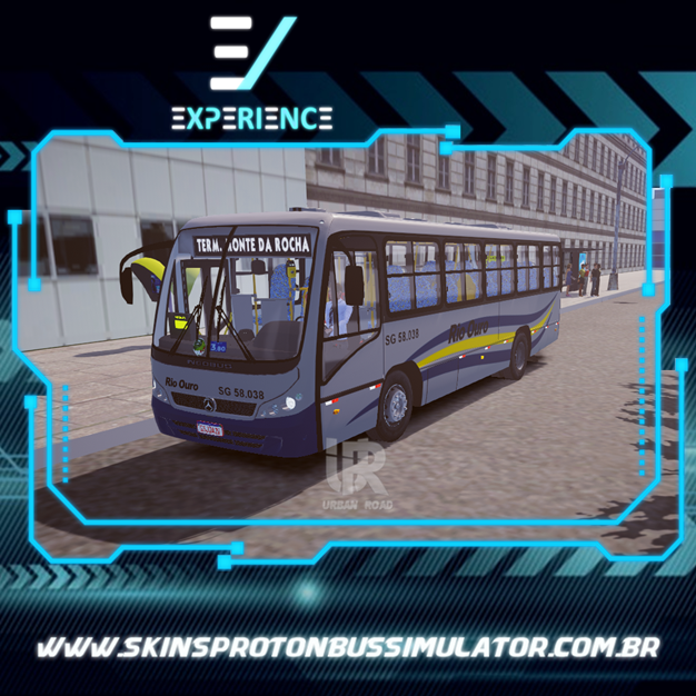 Neobus Spectrum Rio Ouro Skin Proton Bus Simulator - Neobus Spectrum MB OF-1418 Viação Rio Ouro