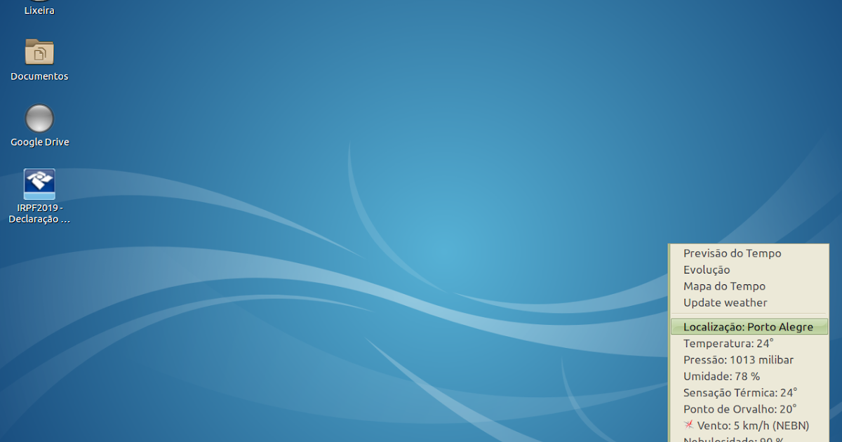 Meu Mundo Tux: Como ter previsão do tempo em qualquer desktop Linux no ...