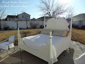BEAUTIFUL ALL WHITE QUEEN BED. SOLD