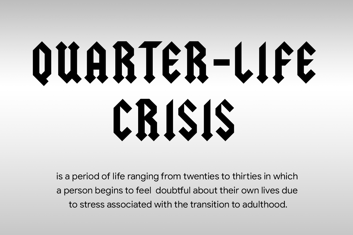 Forum on this topic: Are you suffering a quarter life crisis, are-you-suffering-a-quarter-life-crisis/ Discussion on this topic: Are you suffering a quarter life crisis, are-you-suffering-a-quarter-life-crisis/