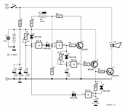 Simple Alarm System schematic