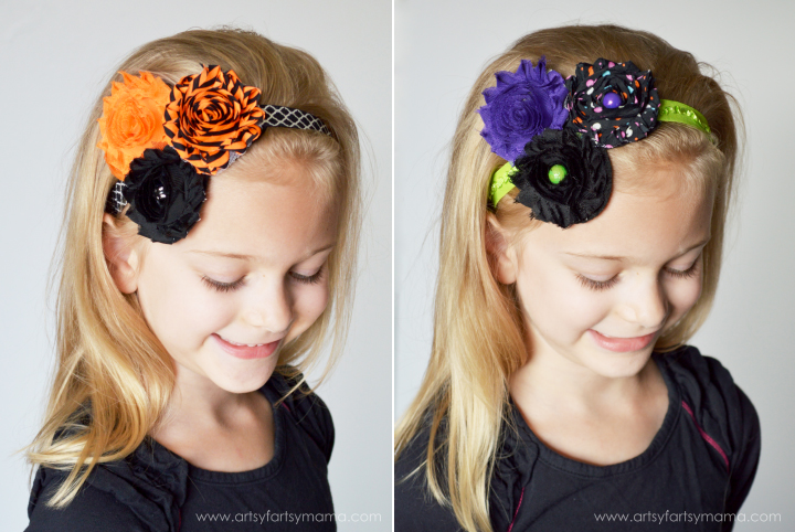 Easy Halloween Headbands at artsyfartsymama.com