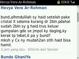 Kesaksian Pemakai Crystal X Gambar Kesaksian Pemakai Crystal X