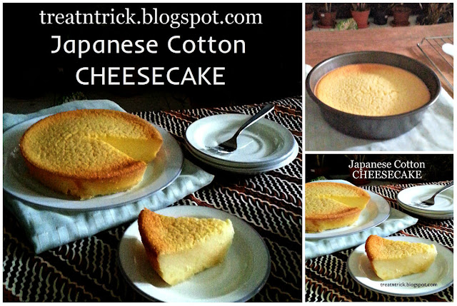 Japanese Cotton Cheesecake Recipe @ treatntrick.blogspot.com