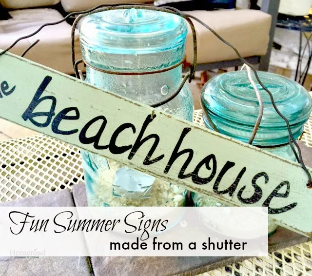 beach house sign with overlay