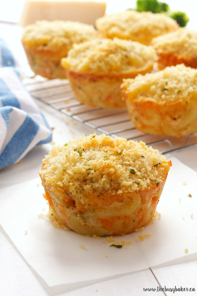 Broccoli Mac and Cheese Muffins The Busy Baker