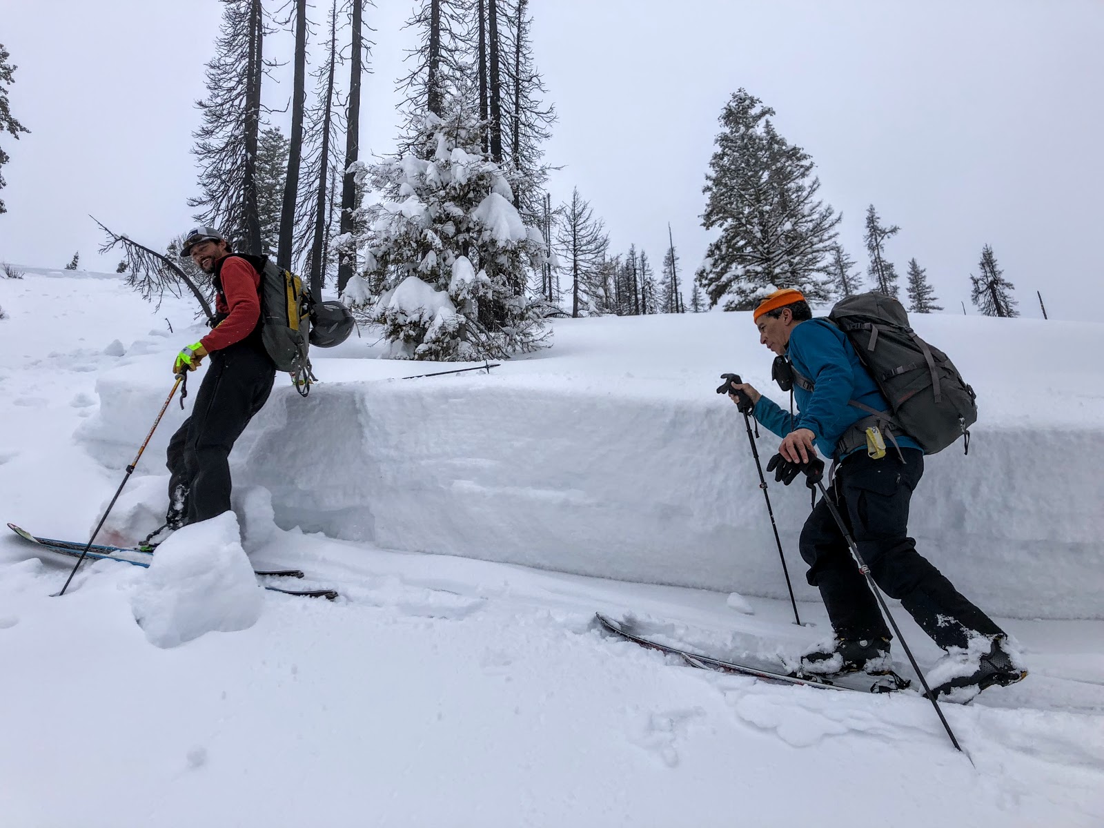 Mores Creek Summit Backcountry Skiing Avalanche Cycle at Pilot Peak