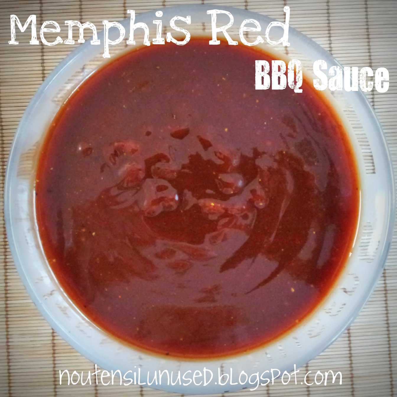 Memphis Red BBQ Sauce Recipe No Utensil Unused