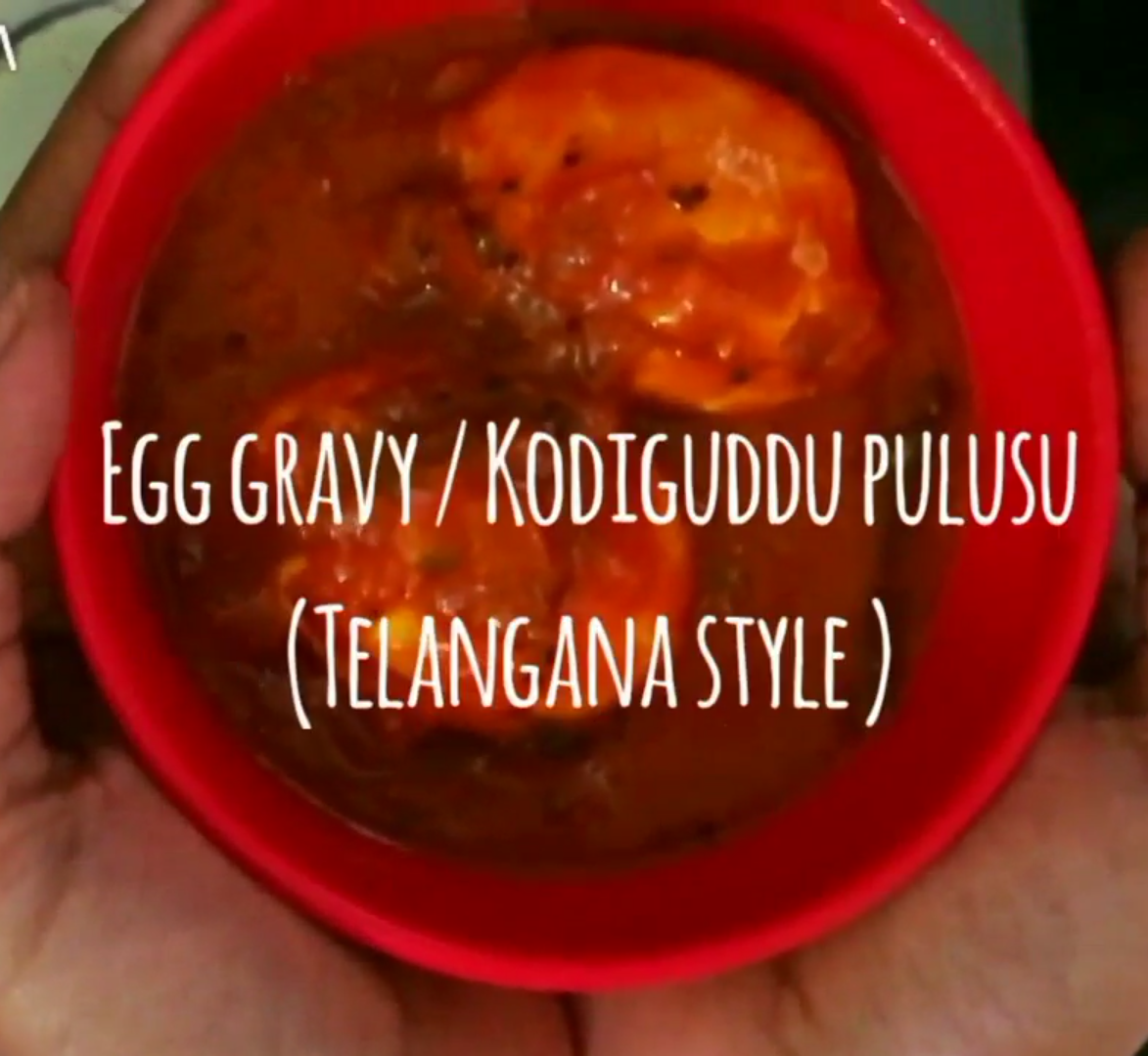 Rice Roti'n Dal EGG GRAVY/KODIGUDDU PULUSU (TELANGANA STYLE)