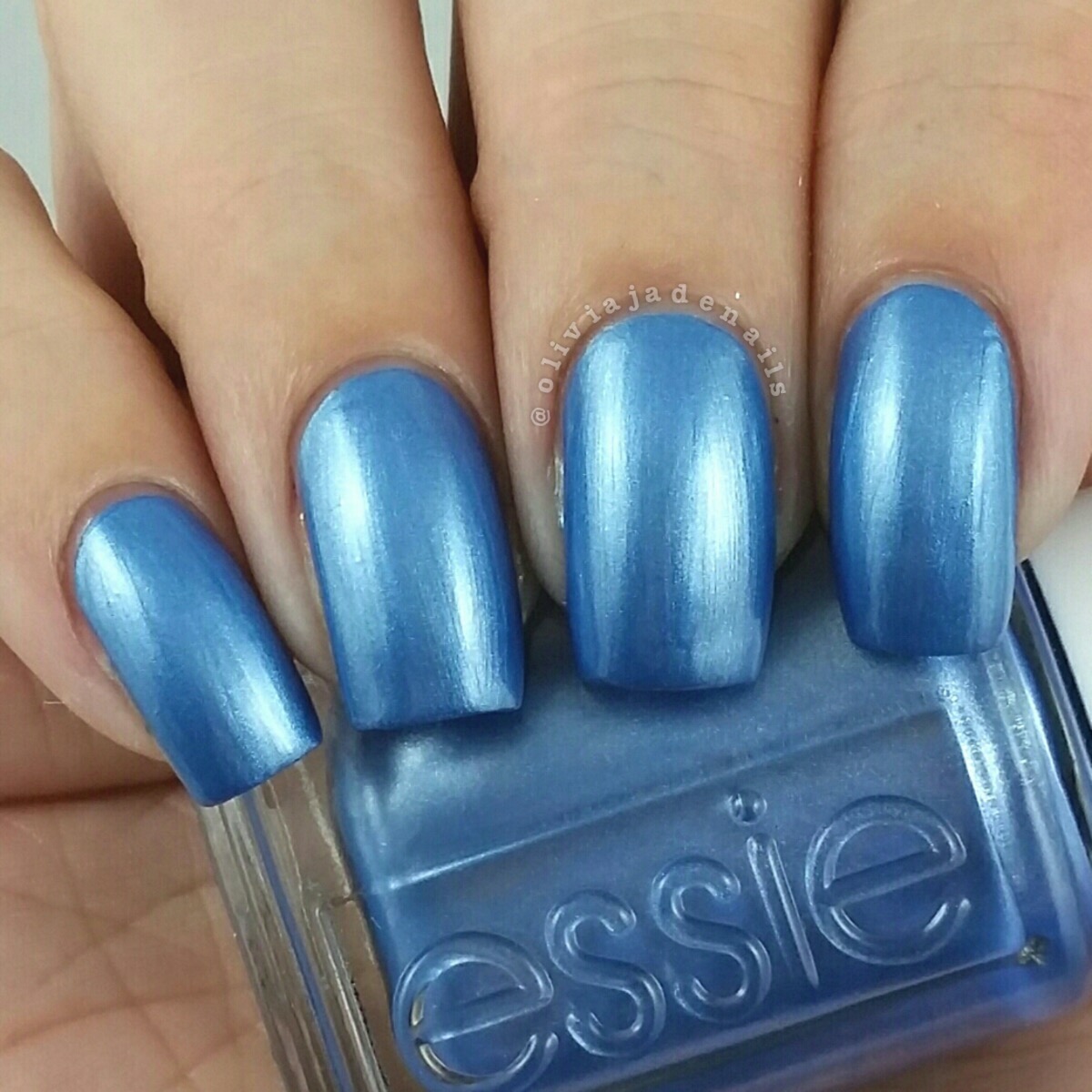 Essie Indigo To The Gallery swatched by Olivia Jade Nails