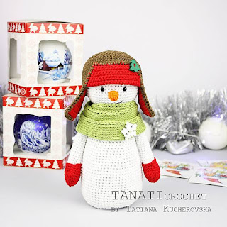 PATRON GRATIS MUÑECO DE NIEVE AMIGURUMI 47915 ☃️