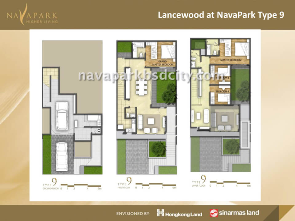 Denah Lantai Tipe 9 Lancewood Nava Park BSD Denah Lantai Tipe 9 Lancewood Nava Park BSD