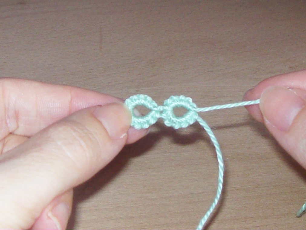Daniela Mendola Tatting how to make split rings Chiacchierino come fare split ring